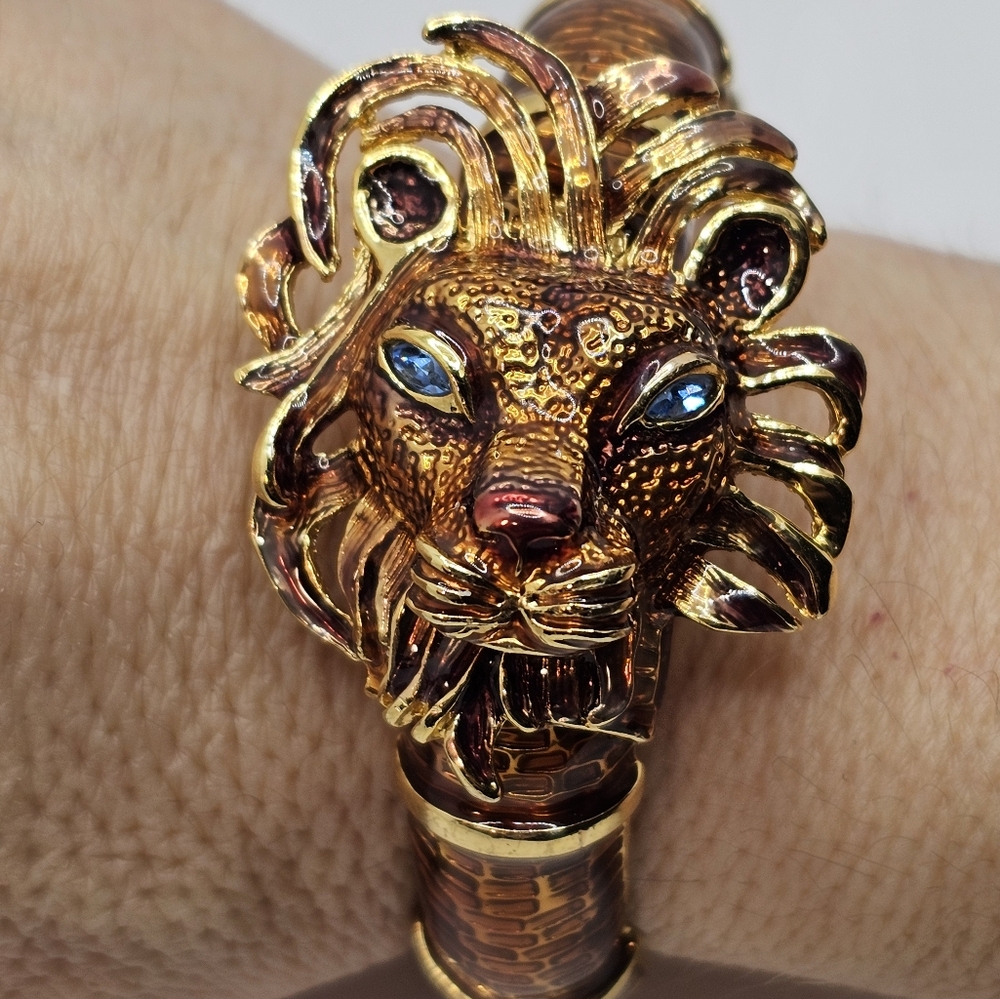 Authentic Rare Vintage Kenneth Jay Lane Clamper Bracelet! - Picture 8 of 12